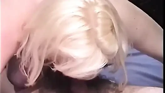 Blonde MILF Sucks Cock Deep and Takes Creampie