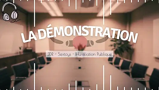 Your boss tries sex toys on you in public - english audio femdom