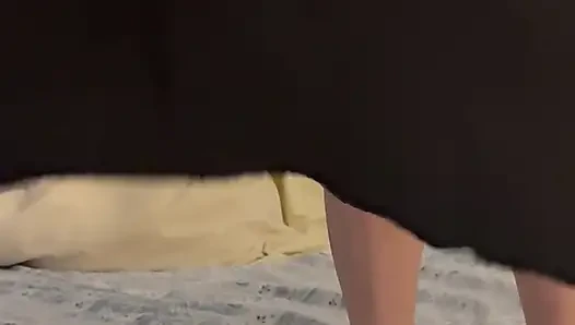 Bouncing on son in laws fat dick with my pussy and asshole and leaking huge cum load out my gaping asshole