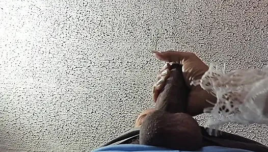 Oh, you caught me! Come here, I'm going to give you a blowjob. I hope you like it.