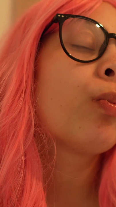 I’ll Show You How I Usually Eat; I’m so Happy Because the Food Is Delicious-it Gives My Face an Orgasm, and I Make Silly Face