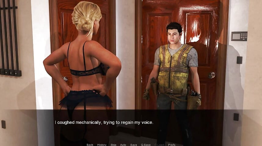 Mecánico de coño - juego de roles - reparador de tv obtiene coño de milf