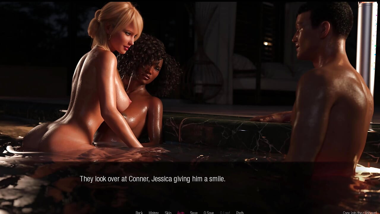 Jessica O'Neil #9 - Conner gledao Jessicu i Shani kako uživaju jedna drugoj u bazenu
