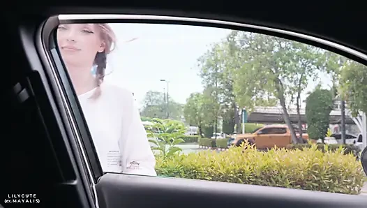 He Offered Her a Lift and She Offered Him Her Tight Wet Pussy