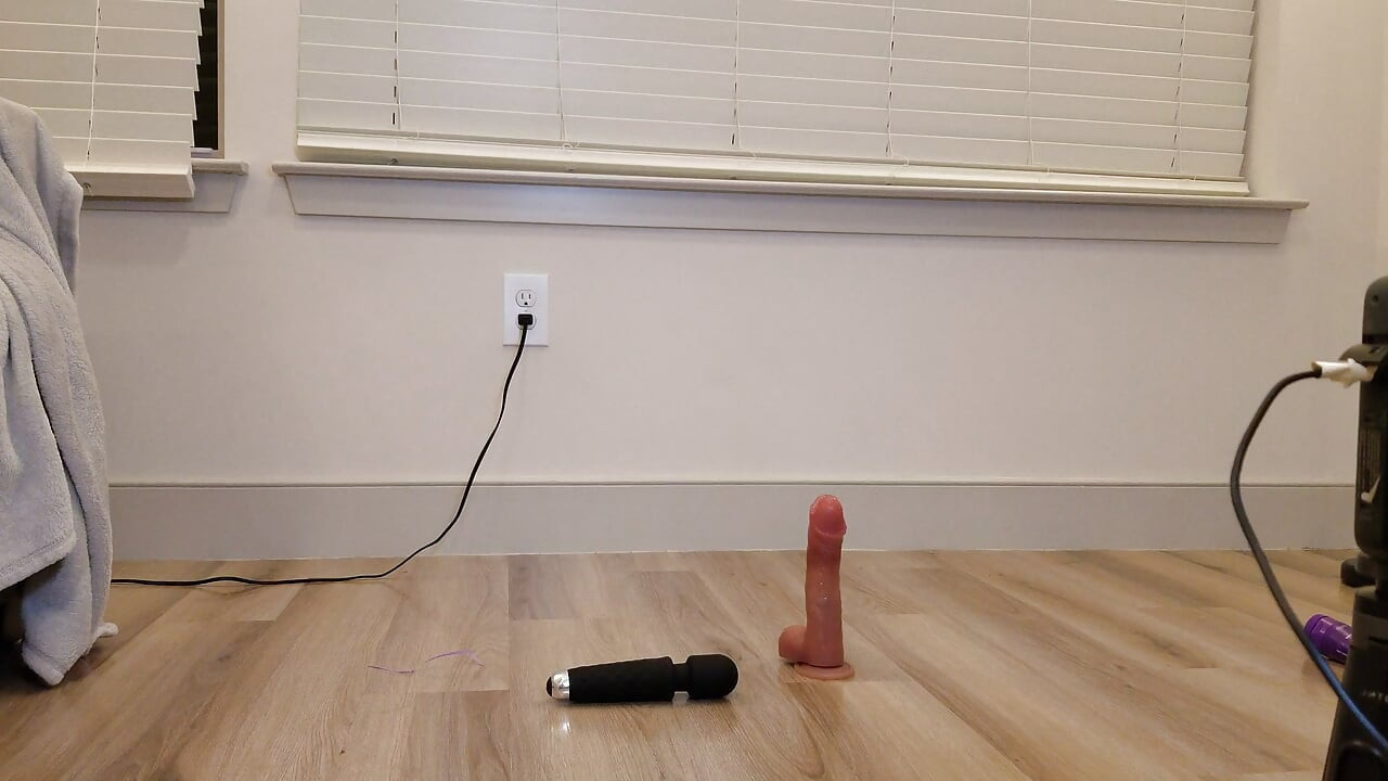Putting on Chastity Then Riding Dildo