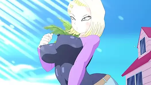 Android 18 与后备箱的放荡性爱使用湿润的深阴部龙珠 xxx - android 寻求球