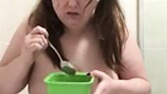 Eating piss covered cereal - humiliation