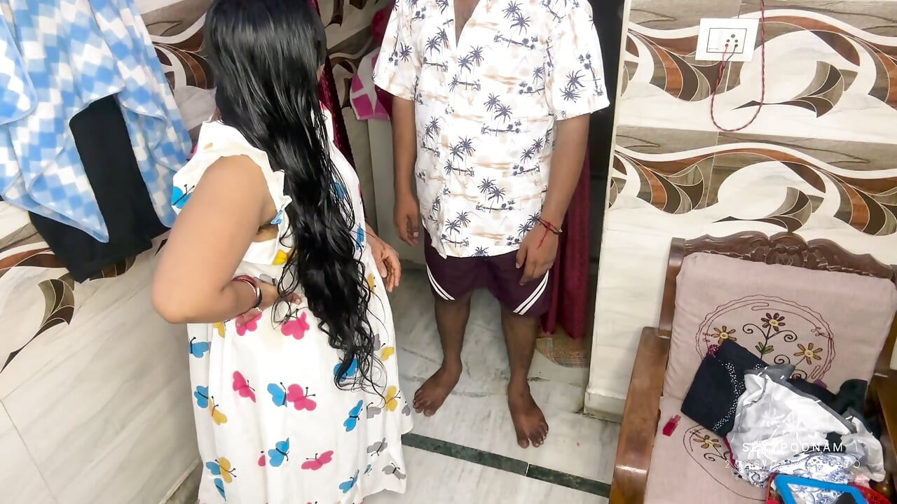 Desi Stepmom Caught Stepson Watching Her Change - She Took Over Hindi Video