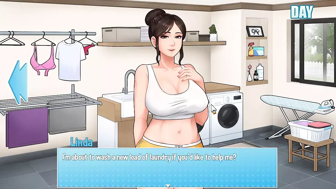 House Chores - Version 0.12.1 Part 31 Sex with Step MILF in the Laundry Room! by Loveskysan