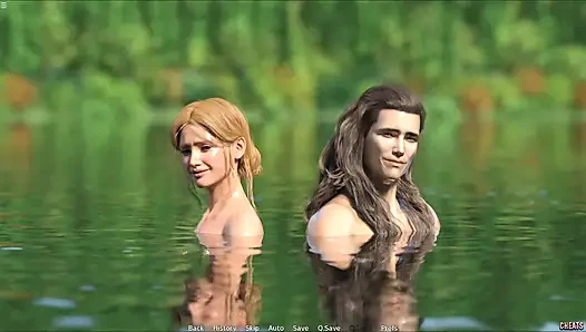 Step Sister Having Fun With Stepbro In The Lake Water