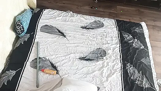 Foreplay in the Bedroom with an Amateur Couple.