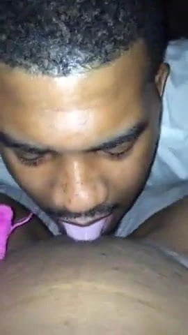 eating pussy and teasing clit with his tongue
