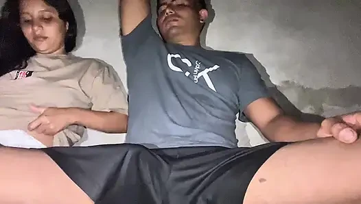 Deep and drooling homemade blowjob with saliva