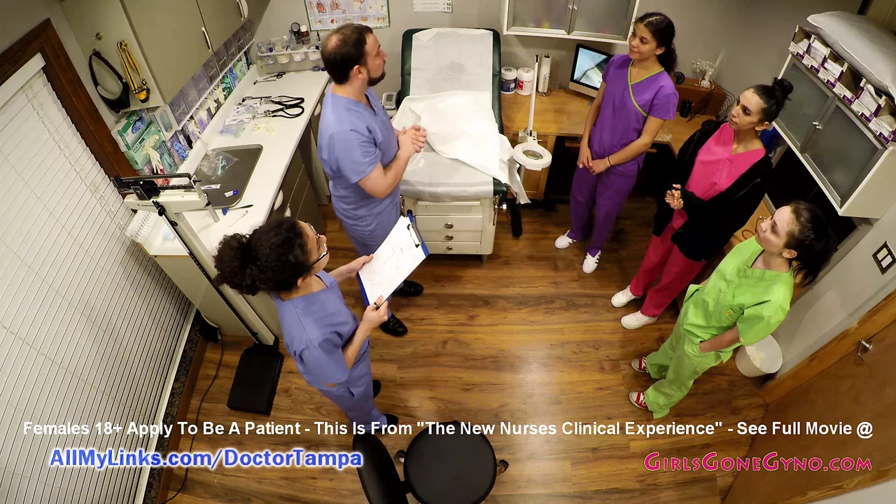 Nurse Lenna Lux, Angelica Cruz & Reins Give Each Other Exams