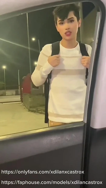 Cruising Married Straight Uber Driver Fucks Me Bareback Until He Cums Inside My Ass in His Car