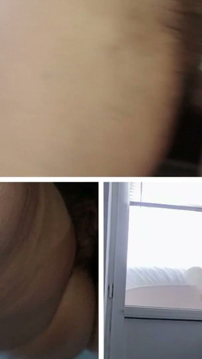 Horny wife strips and masturbates moaning. Sexy latina hairy pussy, big tits, big ass. | Clip 1