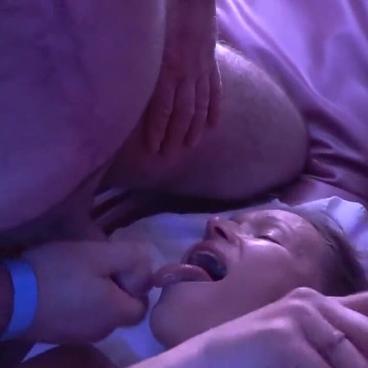 Chubby MILF Bitch Fucked by Strangers in Gangbang