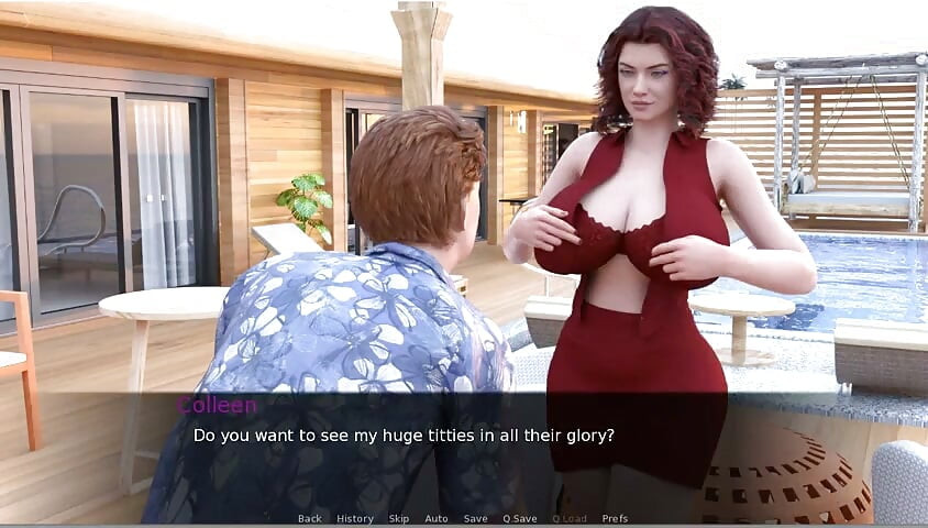 Milftopia - permainan gameplay - roleplay - striptis kolam renang, titjob dan seks anal