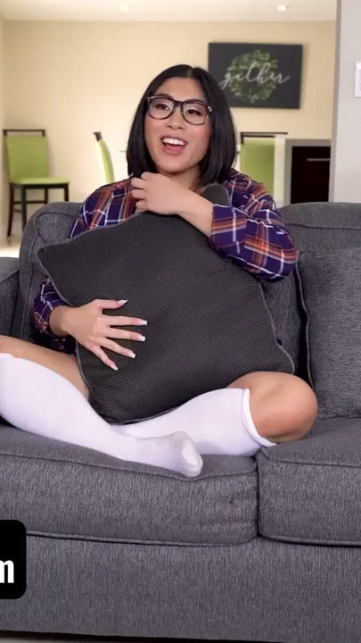 Little Asians - Lucky Dude Caught His Big Assed Roommate Playing With Her Vibrator And Helps Her Cum | Clip 1