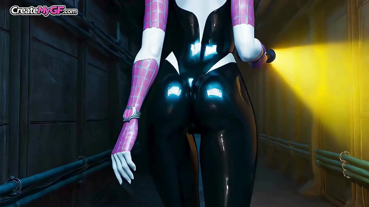 Sexy Slim Gwen Gets Deepthroated and Fucked By Black Cock VENOM - 3D Animation X