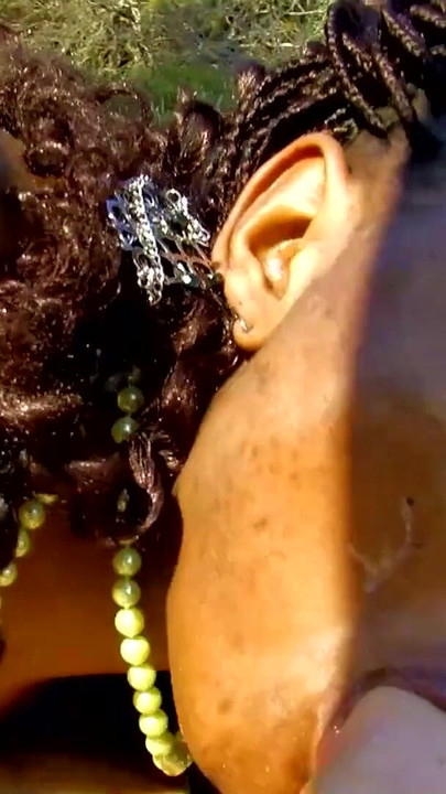 Hot ebony girl loves to fuck on the beach and get jizz on | Clip 3