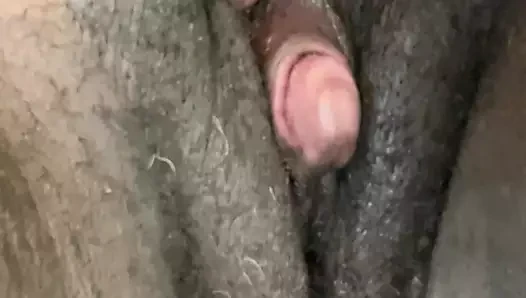 Making my big clit cum hard