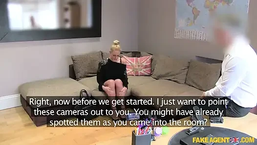Fake Agent UK - Big Tit Blonde Dutch Model Fucked in the Arse