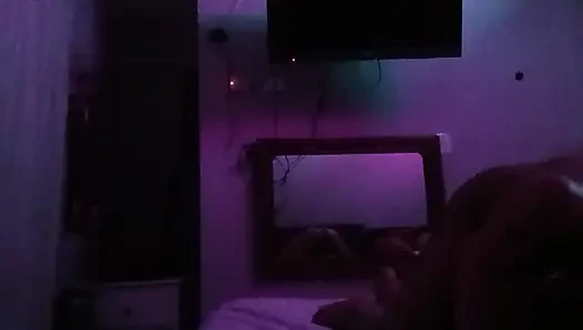 POV durchgeführt durch wand spiegel spiegel reflexion mexikanischer paare, die heißen verschwitzten sex Urfreaknastycouple haben