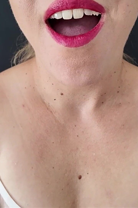 Rote lippen blowjob WICHs-sperma-countdown von 60