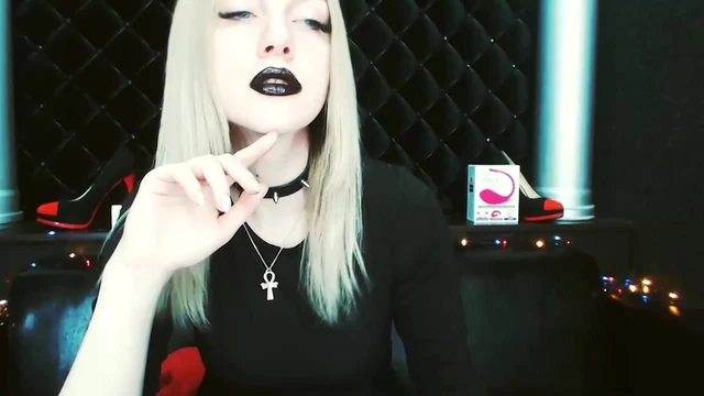 Black Lipstick and Feet teasing