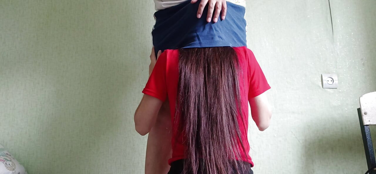My Shy Neighbor Climbed Under My Skirt Without Asking, but I Liked It