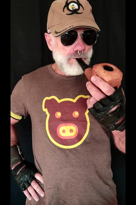 Huge Pipe Smoking Man