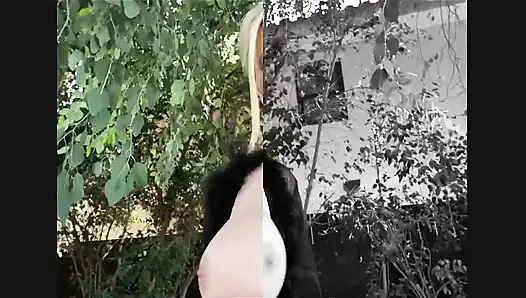 Muhteşem orta yaşlı seksi kadın Danica Dillon üvey oğullarını ateşli bir şekilde büyük göğüslerinin her yerine boşaltıyor