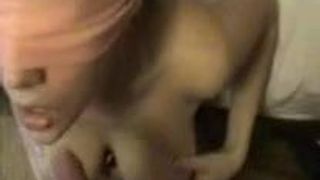 POV Blowjob from a lady with HUGE TITTIES - Happy Ending!