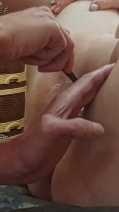 A friend asked me to shave her hairy pussy | Clip 1