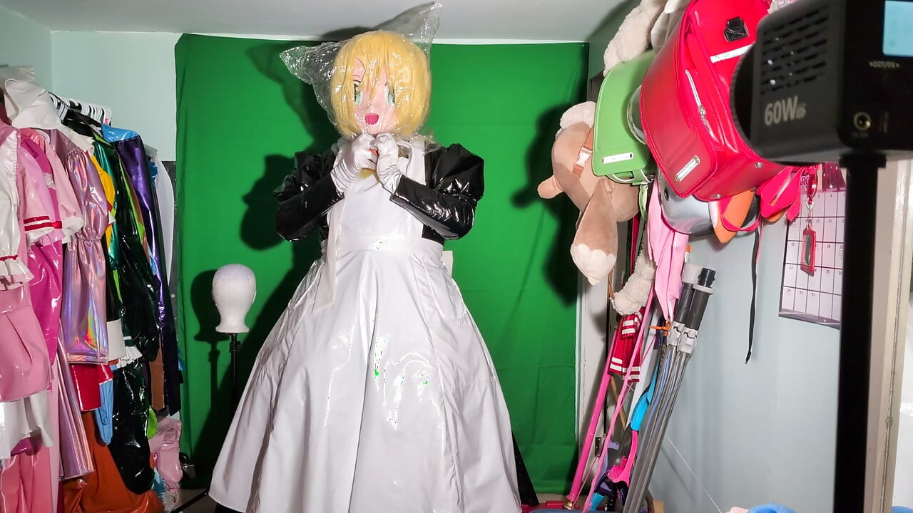Kigurumi υπηρέτρια διάφορα παιχνίδια αναπνοής με τσάντες