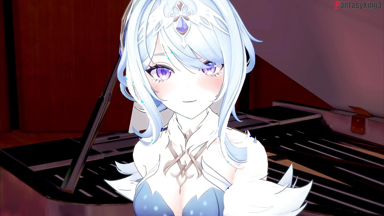 Odette sexy danseres pijpt haar pianist - Genshin Impact
