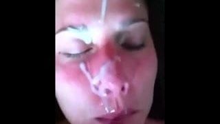 Amateur facial 41 pov big load