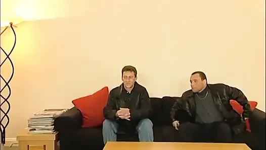 Mature Gerda and her first 3some