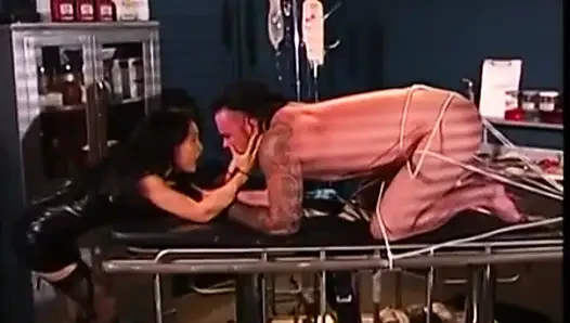 Asian Mistress ties up her slave