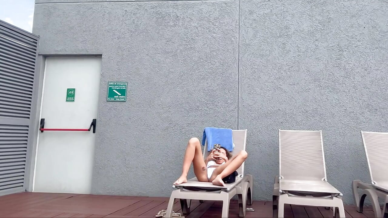 I Filmed My Famous Neighbor Sunbathing with Dental Floss on