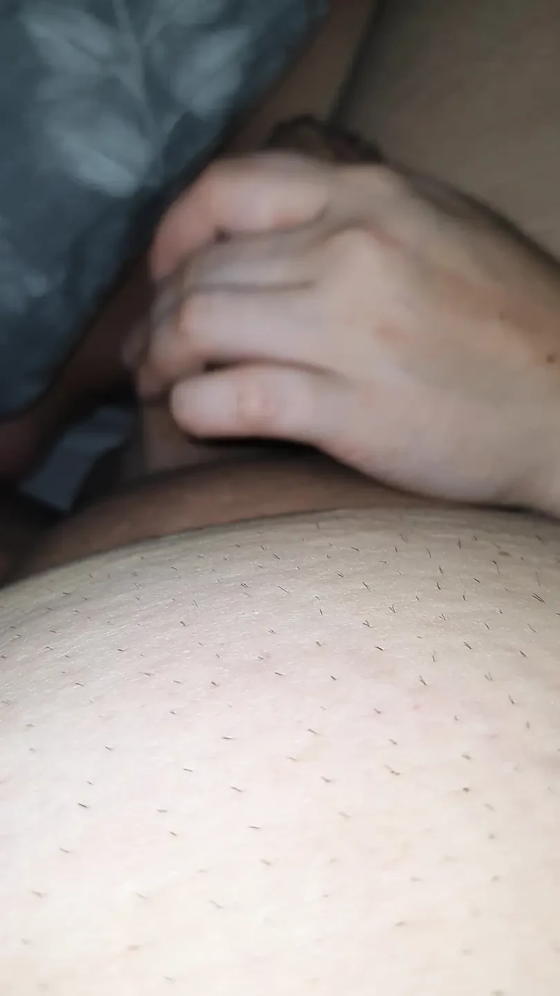 Step mom saw step son shaved down and handjob his dick in bed