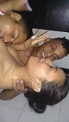brazilian group sex in shower