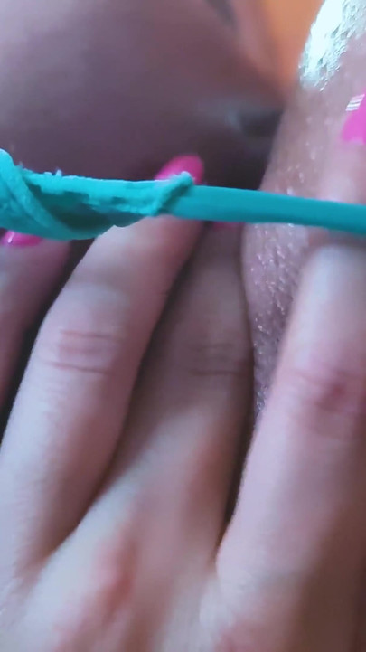 Captivating moment from "Sophie Dessert is having her Birthday Party and her Ass is full of oil"