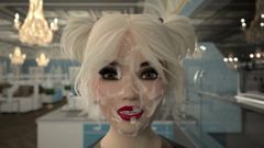 3D Futa mit weiblichem Roboter - Transe fickt Mädchen im Anal-Mund