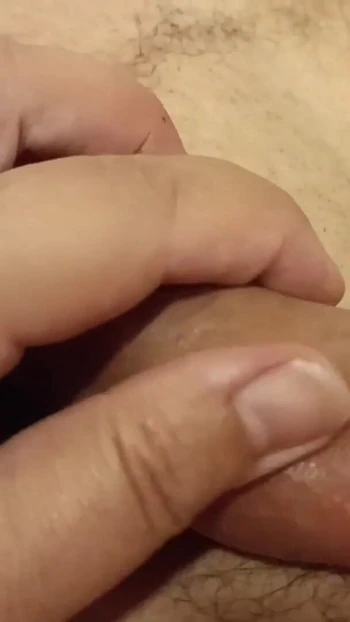 Powerful moment from "Playing with your penis with a little oil."