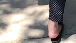 Slow motion feet