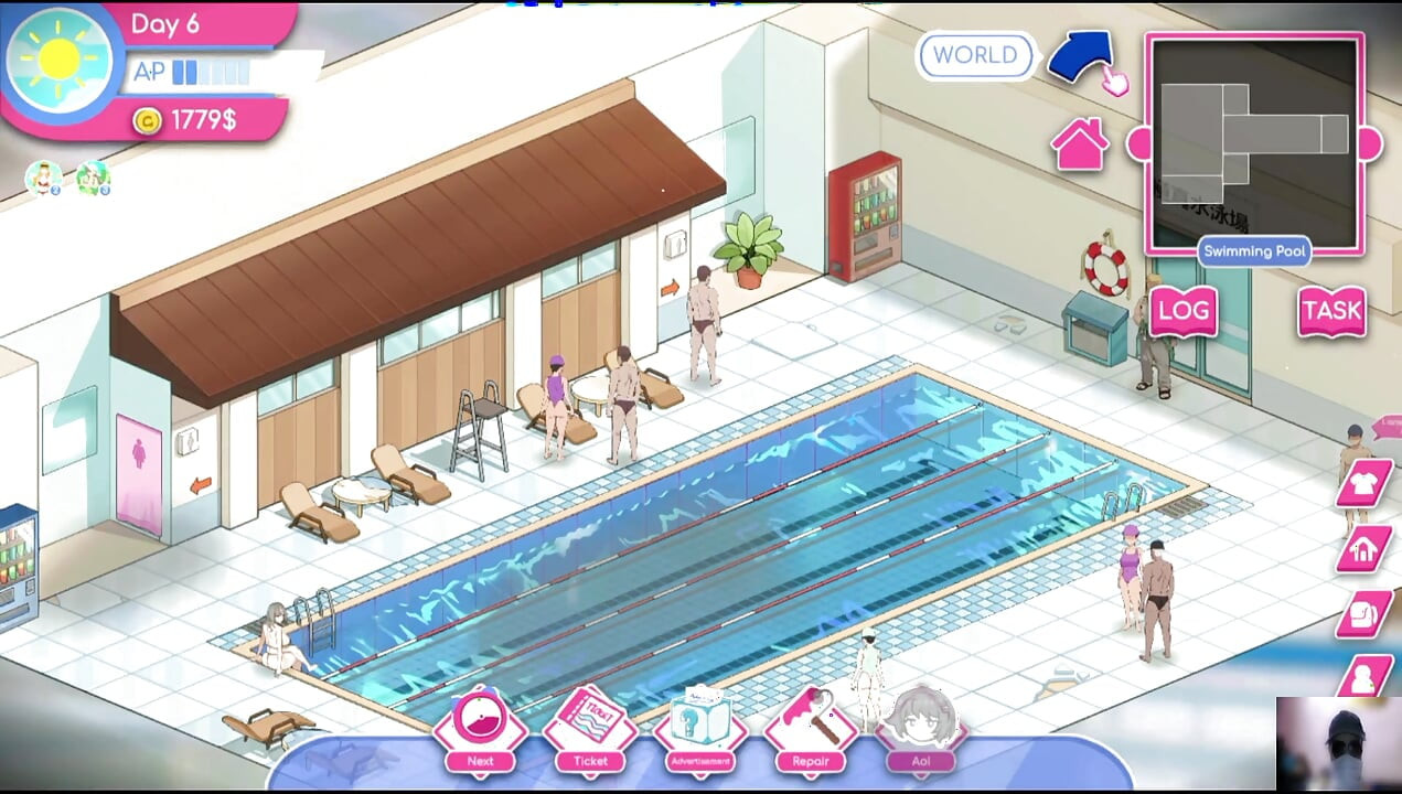 Ep-1 lifeguard holic! NTR Hentai game gameplay! I got a swimming pool and there are many hot girls!