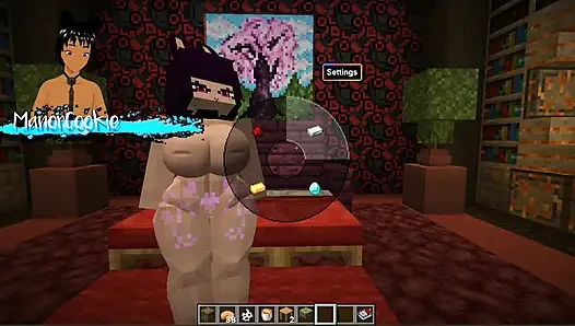 Minecraft Figura - Trying out some new models like this sexy Woman with bunny ears