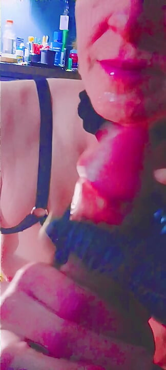 A Nighthore with 2 Phat Lips and thick Cum Stringers